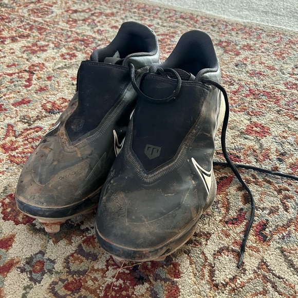 Nike Force Zoom Trout 8 Pro Metal Baseball Cleats Black Men Size 13 - Picture 2 of 12